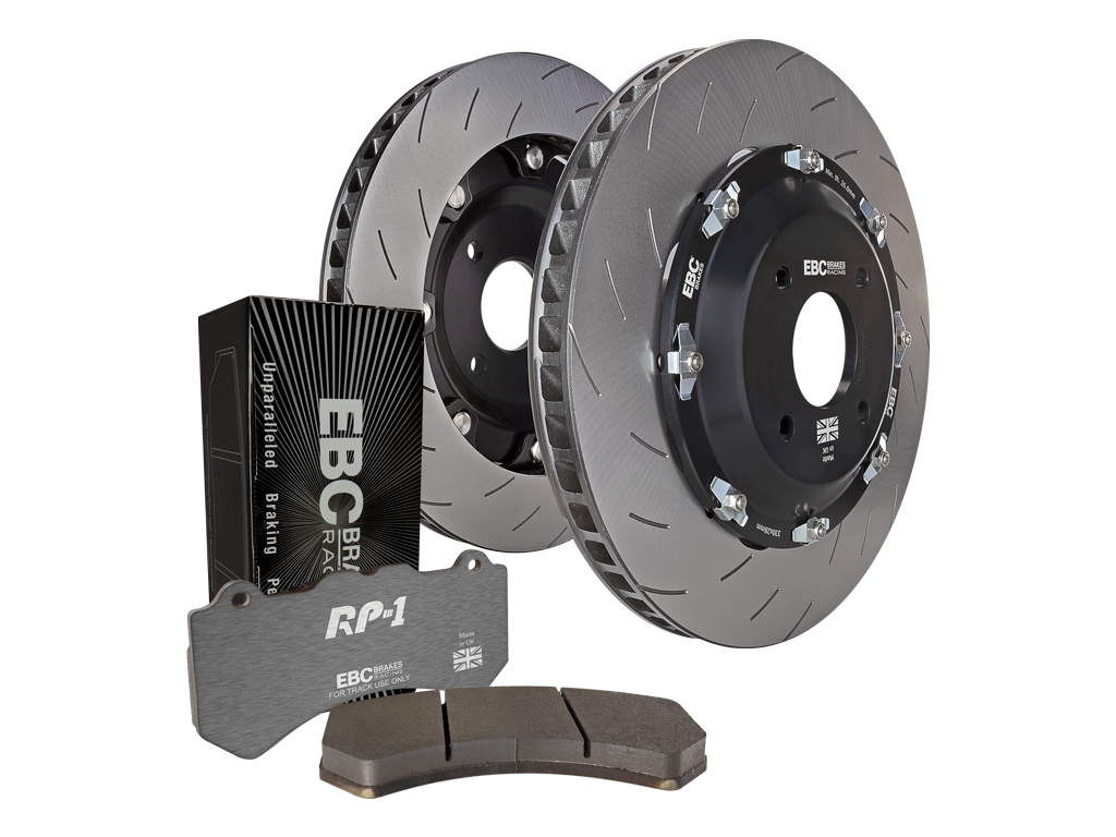 EBC Racing ™ P2DK Kit RP-1 Pads and 2-Piece Fully-Floating Discs